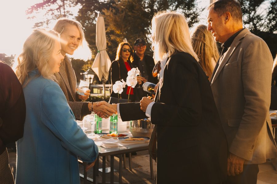 Discreet event photography at a luxury private gathering