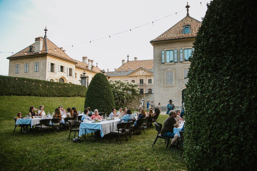Joyful celebration captured naturally at a private Swiss venue